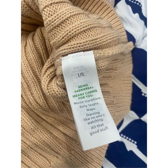 Aerie Tan Ribbed Tank Top - Picture 6 of 7